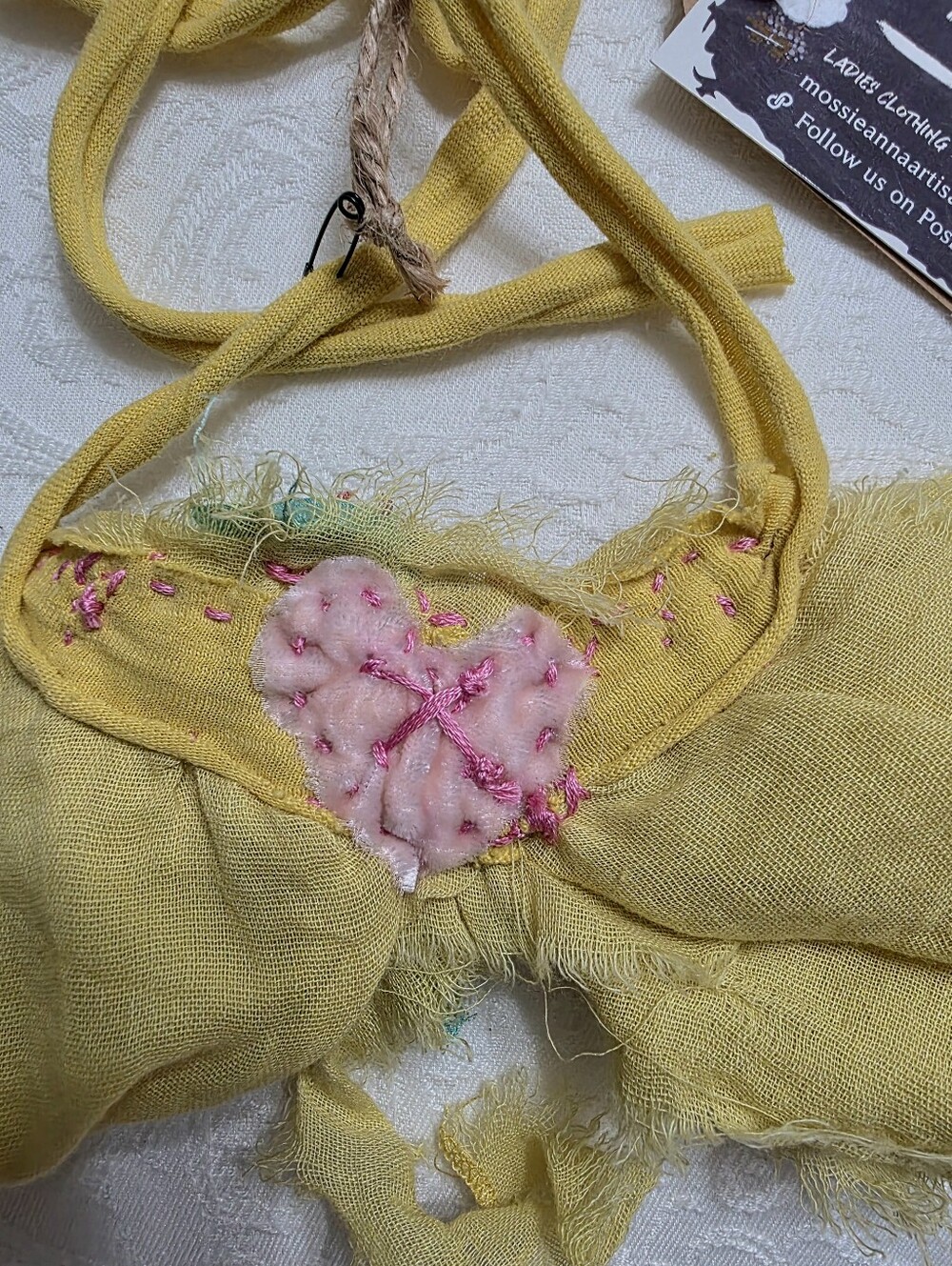 JABOT🩷 OOAK🩷REVERSIBLE NWT Chartreuse - Picture 8 of 9